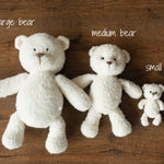 Handmade Boucle Teddy Bears for newborn photography props