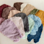 Fluffy rabbit fur baby rug – basket filler and floor layer for newborn photos