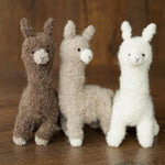 Boucle Knit Alpaca Toy: Soft Handmade Plush for Newborn Photography and Baby Gifts, Newborn Alpaca Toy Baby Shower Gift, Llama Toy for Kids