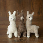 Boucle Knit Alpaca Toy: Soft Handmade Plush for Newborn Photography and Baby Gifts, Newborn Alpaca Toy Baby Shower Gift, Llama Toy for Kids