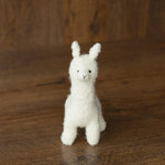 Boucle Knit Alpaca Toy: Soft Handmade Plush for Newborn Photography and Baby Gifts, Newborn Alpaca Toy Baby Shower Gift, Llama Toy for Kids