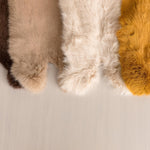 Fluffy rabbit fur baby rug – basket filler and floor layer for newborn photos