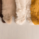 Fluffy rabbit fur baby rug – basket filler and floor layer for newborn photos