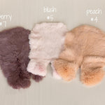 Fluffy rabbit fur baby rug – basket filler and floor layer for newborn photos