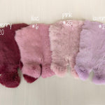 Fluffy rabbit fur baby rug – basket filler and floor layer for newborn photos