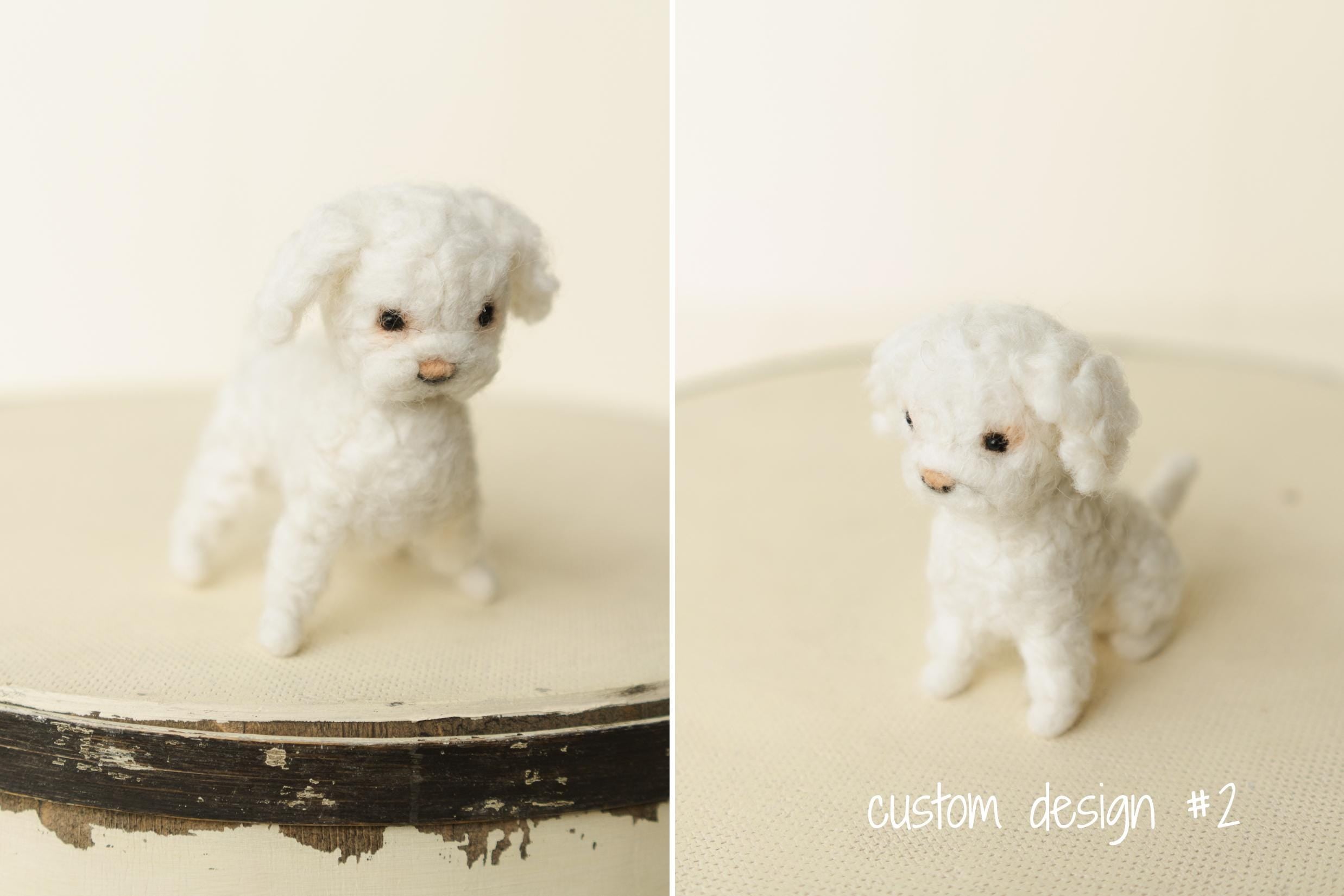 Small Felted Dog Toy for Photography, Custom Pet Figure, Felted Animals Toy,Felt Stuffed Dog, Puppy First Birthday,Newborn photography props
