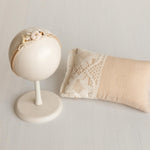 Small Linen Pillow for Newborn Photography, Newborn Photo Pillow, Newborn Photo Props, Newborn Posing Pillow Props, Newborn Linen Pillow