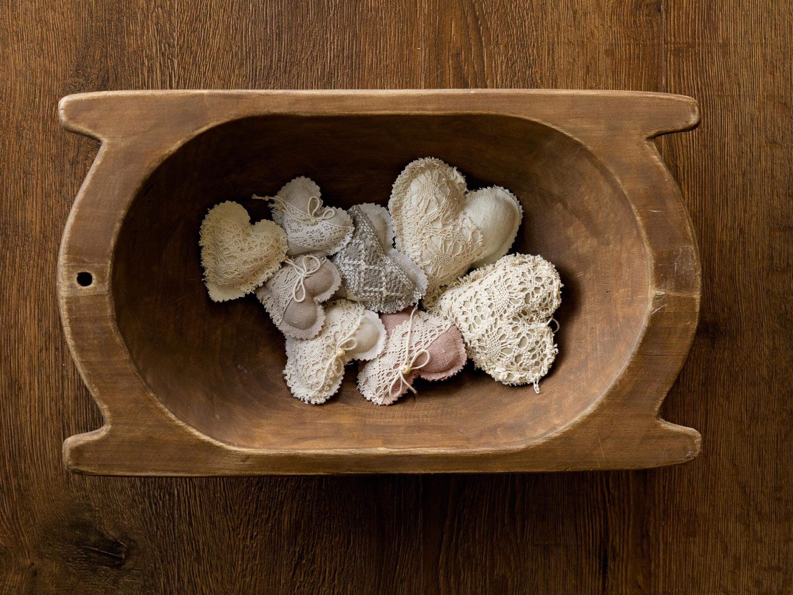 Boho Linen Small Heart Decoration Photo Props, Newborn Photography Props Set, Newborn Heart Photo Props, Baby Heart Toys, Linen Heart Decor