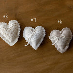 Boho Linen Small Heart Decoration Photo Props, Newborn Photography Props Set, Newborn Heart Photo Props, Baby Heart Toys, Linen Heart Decor