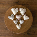 Boho Linen Small Heart Decoration Photo Props, Newborn Photography Props Set, Newborn Heart Photo Props, Baby Heart Toys, Linen Heart Decor