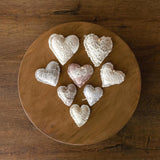 Boho Linen Small Heart Decoration Photo Props, Newborn Photography Props Set, Newborn Heart Photo Props, Baby Heart Toys, Linen Heart Decor