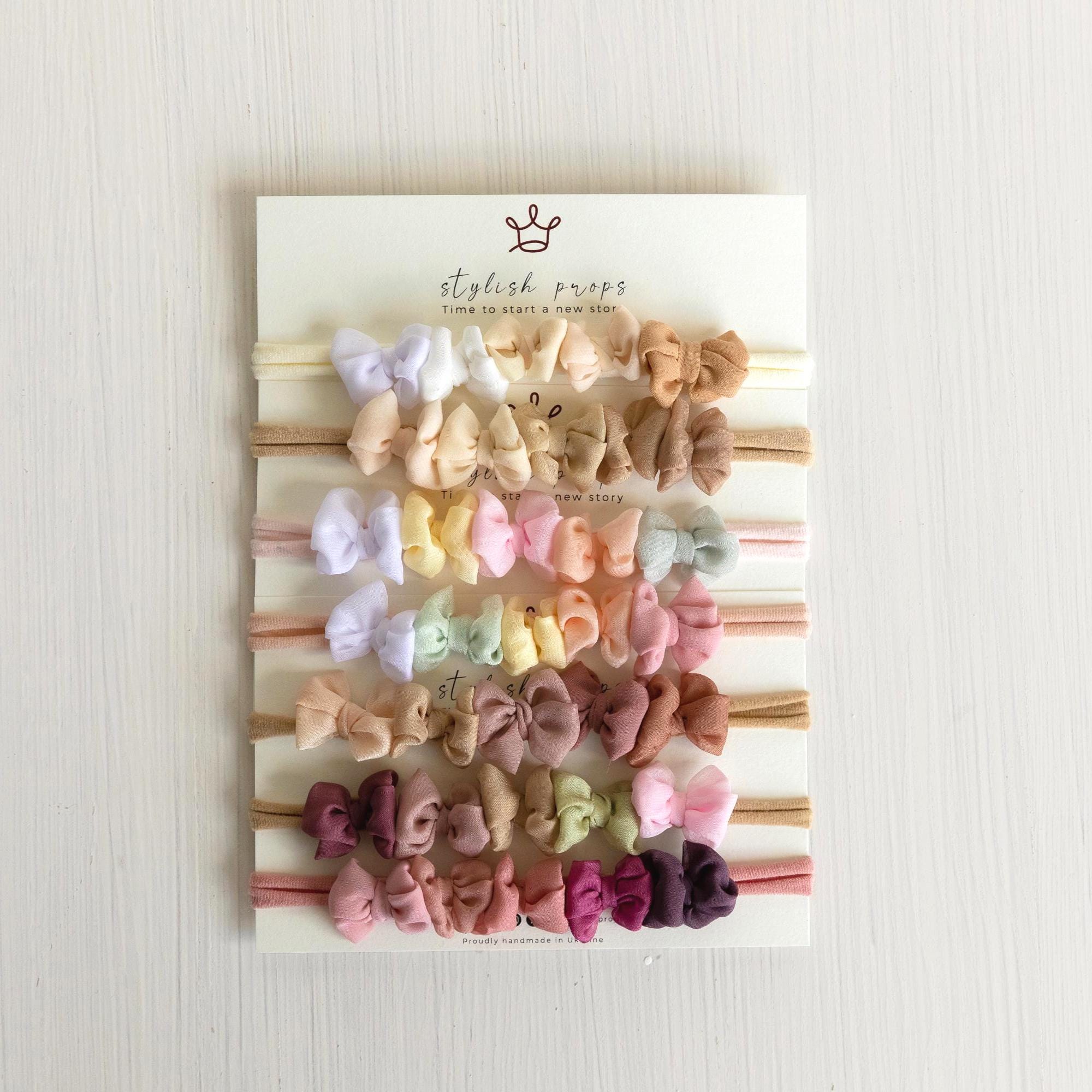 Baby Bow Headband for Newborn Photography Prop, Baby Girl Headband, Newborn Headband Photo Prop, Baby Headbands Girl Outfit, Newborn Tieback