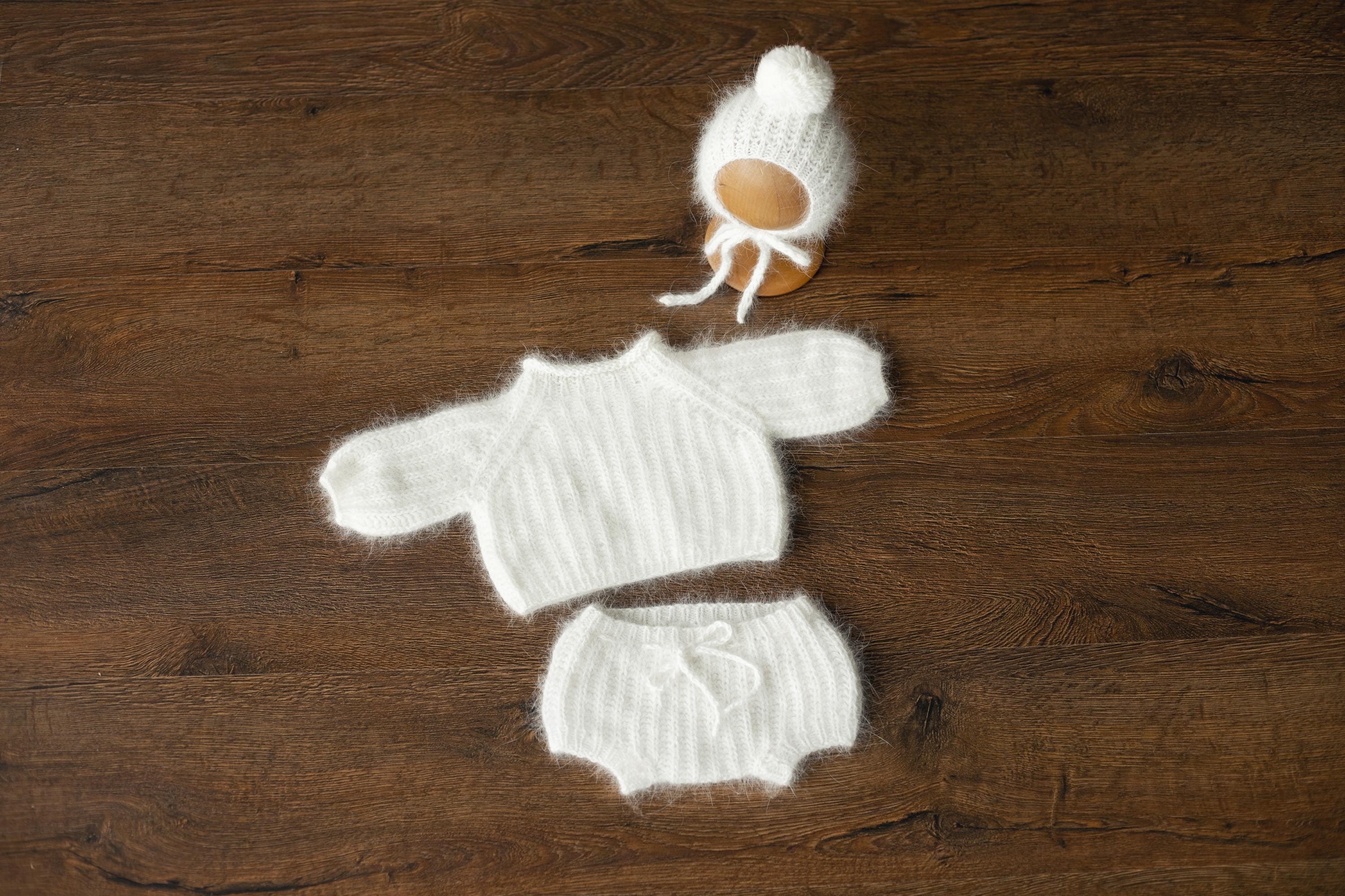 Angora Wool Baby Knitted Bloomers for Newborn Photography Prop, Newborn Diaper Cover Photo Props, Newborn Knit Outfit, Newborn Photo Outfit
