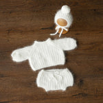 Mink Wool Oversized Baby Sweater for Newborn Photography Prop, Newborn Pullover Knitted Sweater, Newborn Knit Outfit, Newborn Photo Outfit