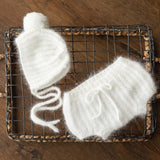 Angora Wool Baby Knitted Bloomers for Newborn Photography Prop, Newborn Diaper Cover Photo Props, Newborn Knit Outfit, Newborn Photo Outfit