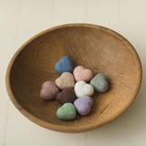 Newborn Felted Hearts Set, Newborn Valentine's heart props, Newborn photography props, Newborn felted prop, Merino wool Heart Baby props