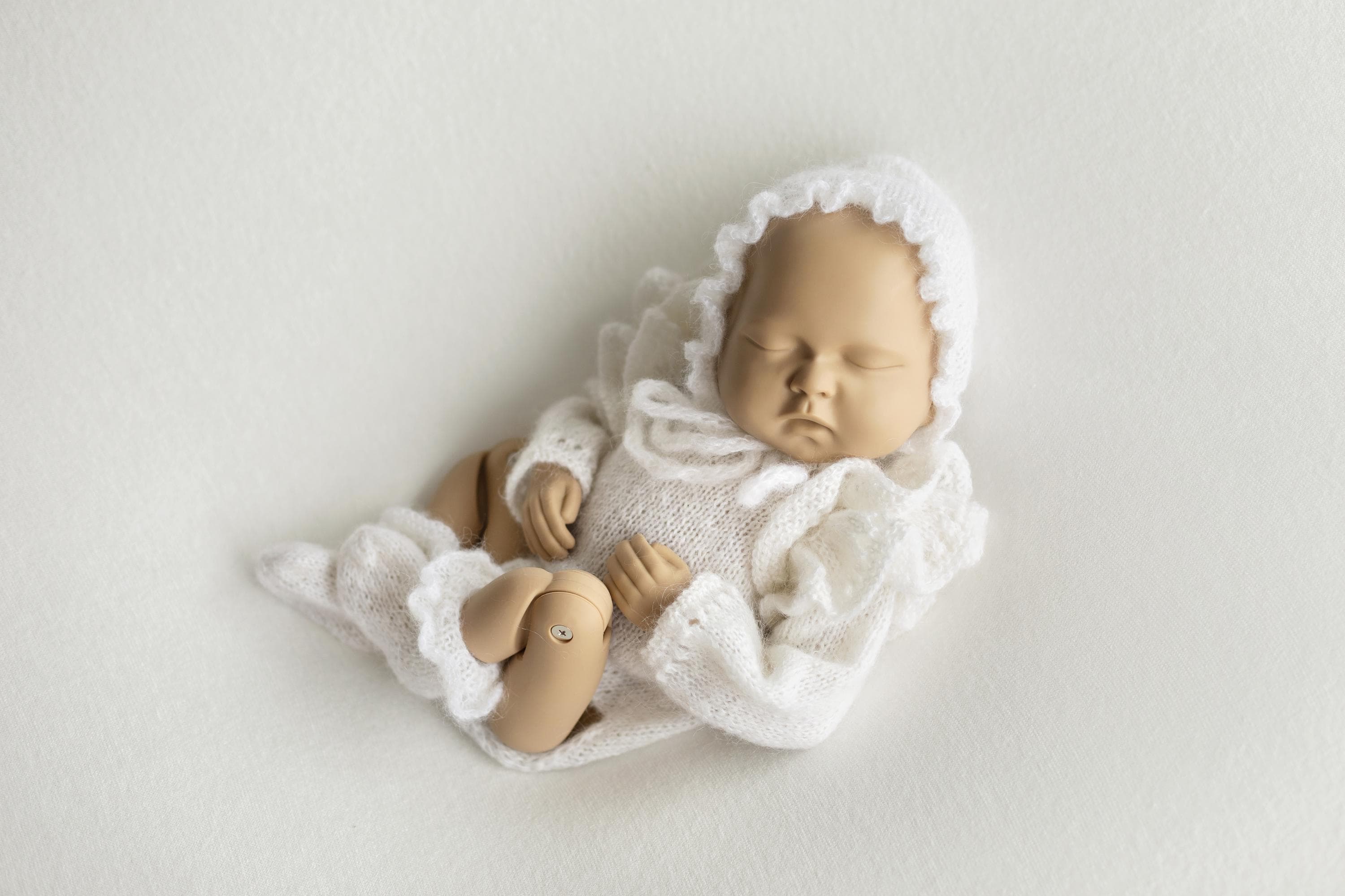 Knitted mohair socks – soft newborn and baby photography prop
