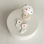 Angora Wool Baby Stockings – Knit Socks for Newborn Girls in Different Designs