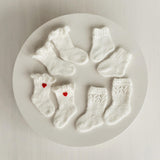 Angora Wool Baby Stockings – Knit Socks for Newborn Girls in Different Designs