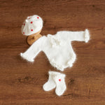 Angora Wool Baby Stockings – Knit Socks for Newborn Girls in Different Designs