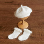 Angora Wool Baby Stockings – Knit Socks for Newborn Girls in Different Designs