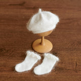 Angora Wool Baby Stockings – Knit Socks for Newborn Girls in Different Designs