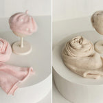 Angora Wool Baby Girl Beret Hat with Hearts – Valentine’s Day Outfit, Newborn Photography Prop