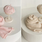 Angora Wool Baby Girl Beret Hat with Hearts – Valentine’s Day Outfit, Newborn Photography Prop