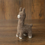 Boucle Knit Alpaca Toy: Soft Handmade Plush for Newborn Photography and Baby Gifts, Newborn Alpaca Toy Baby Shower Gift, Llama Toy for Kids