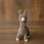 Boucle Knit Alpaca Toy: Soft Handmade Plush for Newborn Photography and Baby Gifts, Newborn Alpaca Toy Baby Shower Gift, Llama Toy for Kids