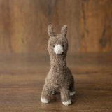 Boucle Knit Alpaca Toy: Soft Handmade Plush for Newborn Photography and Baby Gifts, Newborn Alpaca Toy Baby Shower Gift, Llama Toy for Kids