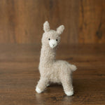 Boucle Knit Alpaca Toy: Soft Handmade Plush for Newborn Photography and Baby Gifts, Newborn Alpaca Toy Baby Shower Gift, Llama Toy for Kids