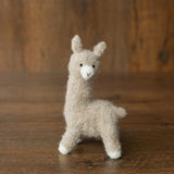Boucle Knit Alpaca Toy: Soft Handmade Plush for Newborn Photography and Baby Gifts, Newborn Alpaca Toy Baby Shower Gift, Llama Toy for Kids