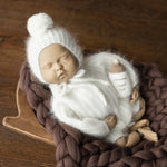 Mink Wool Oversized Baby Sweater for Newborn Photography Prop, Newborn Pullover Knitted Sweater, Newborn Knit Outfit, Newborn Photo Outfit