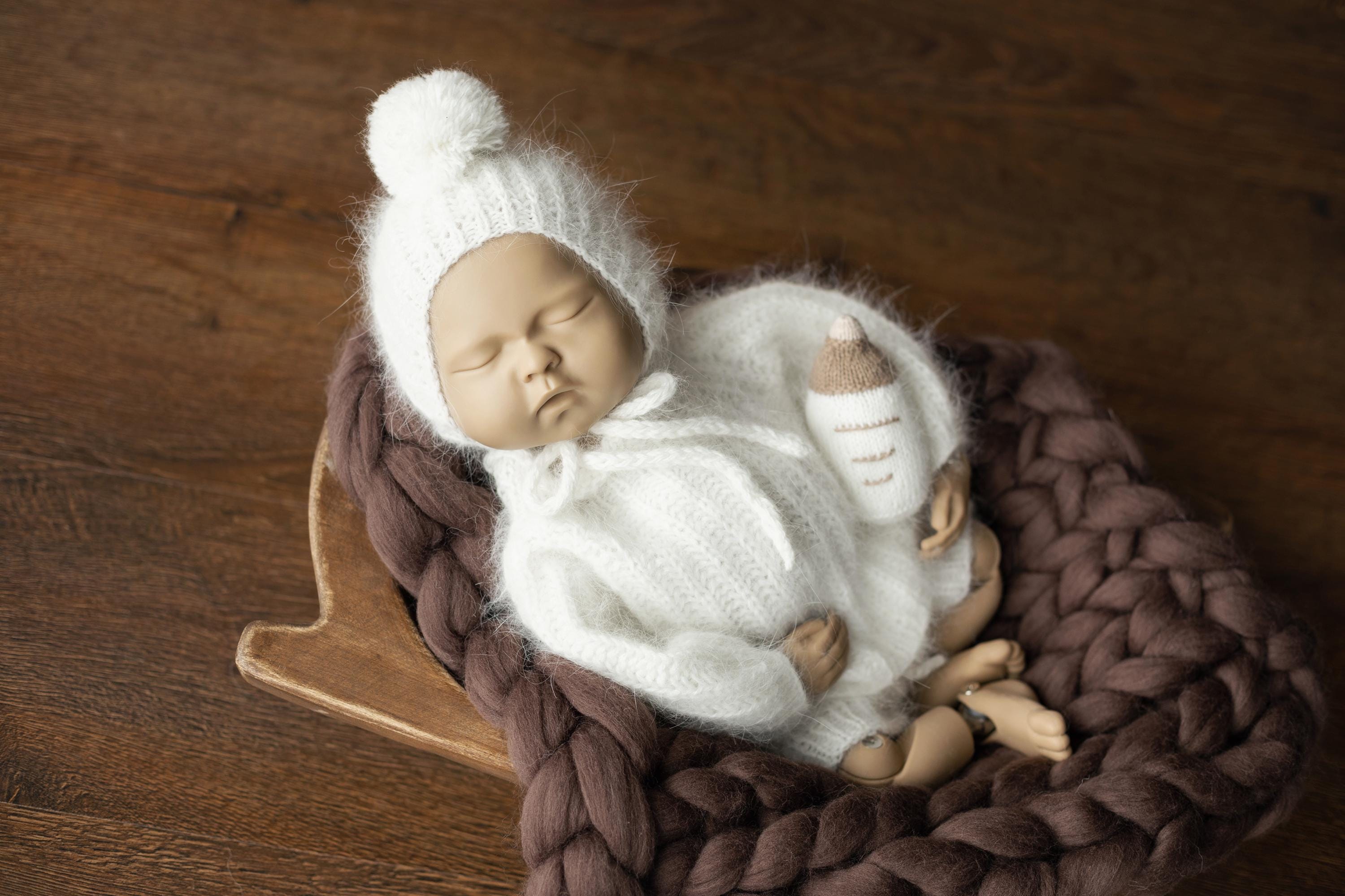 Angora Wool Baby Knitted Bloomers for Newborn Photography Prop, Newborn Diaper Cover Photo Props, Newborn Knit Outfit, Newborn Photo Outfit