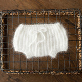 Angora Wool Baby Knitted Bloomers for Newborn Photography Prop, Newborn Diaper Cover Photo Props, Newborn Knit Outfit, Newborn Photo Outfit