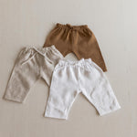 Linen Baby Pants Newborn Photography Outfit and Coming Home Clothing