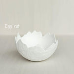 Baby Egg Costume for Sitter Photo Shoots: Easter Outfit with Hat and Egg Shell Photography Prop