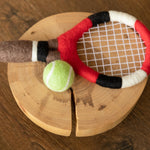 Felt Newborn Sports Toys: Tennis Racket and Golf Club with Balls for Baby Photoshoots and Shower Gifts