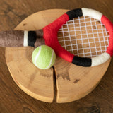 Felt Newborn Sports Toys: Tennis Racket and Golf Club with Balls for Baby Photoshoots and Shower Gifts