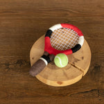 Felt Newborn Sports Toys: Tennis Racket and Golf Club with Balls for Baby Photoshoots and Shower Gifts
