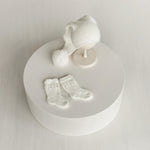 Angora Wool Baby Stockings – Knit Socks for Newborn Girls in Different Designs