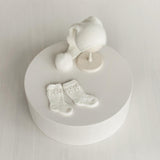 Angora Wool Baby Stockings – Knit Socks for Newborn Girls in Different Designs