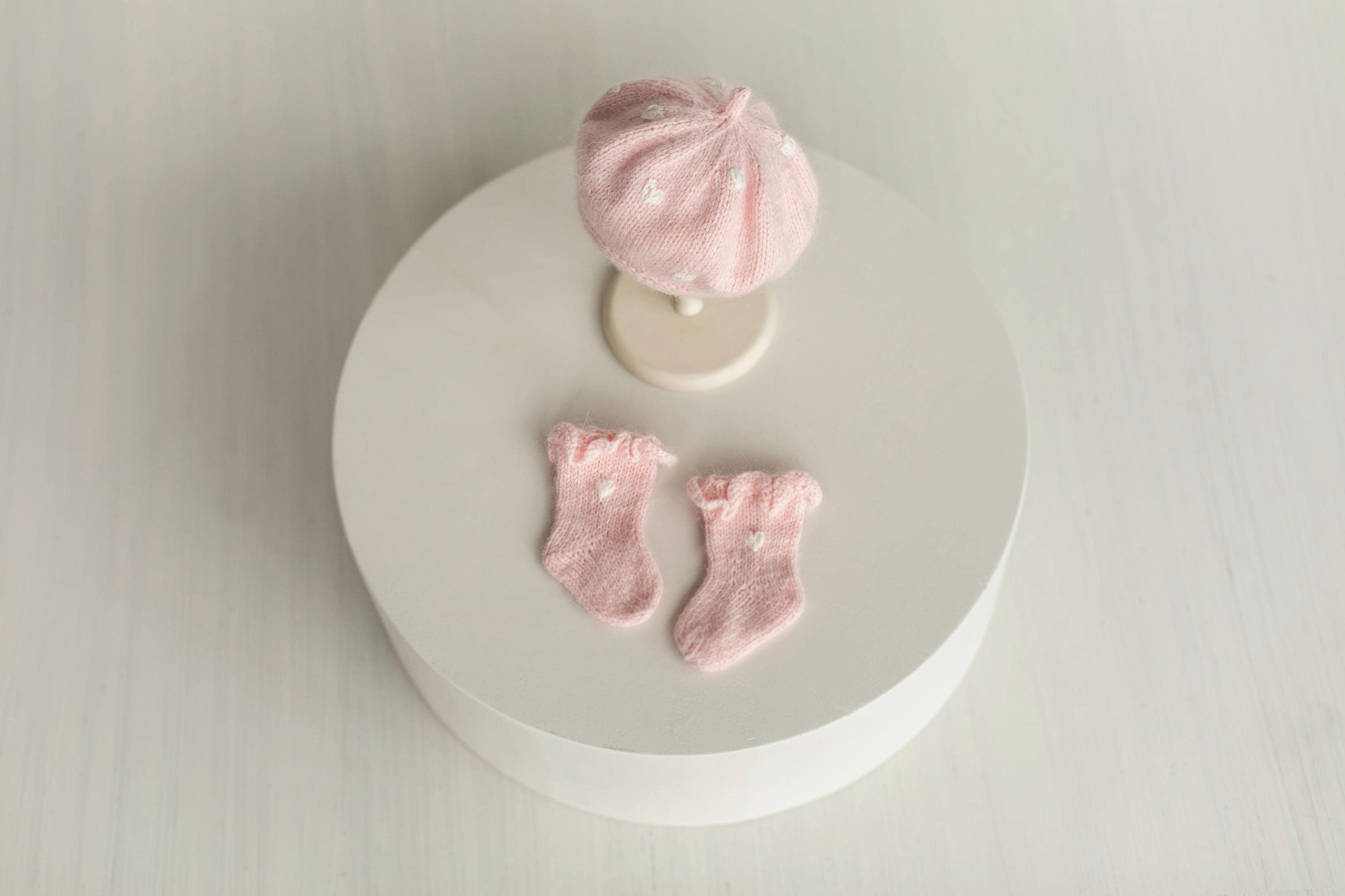 Angora Wool Baby Stockings – Knit Socks for Newborn Girls in Different Designs