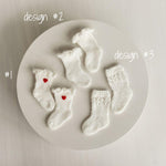 Angora Wool Baby Stockings – Knit Socks for Newborn Girls in Different Designs