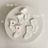 Angora Wool Baby Stockings – Knit Socks for Newborn Girls in Different Designs