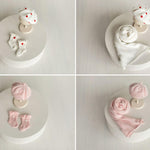 Angora Wool Baby Girl Beret Hat with Hearts – Valentine’s Day Outfit, Newborn Photography Prop