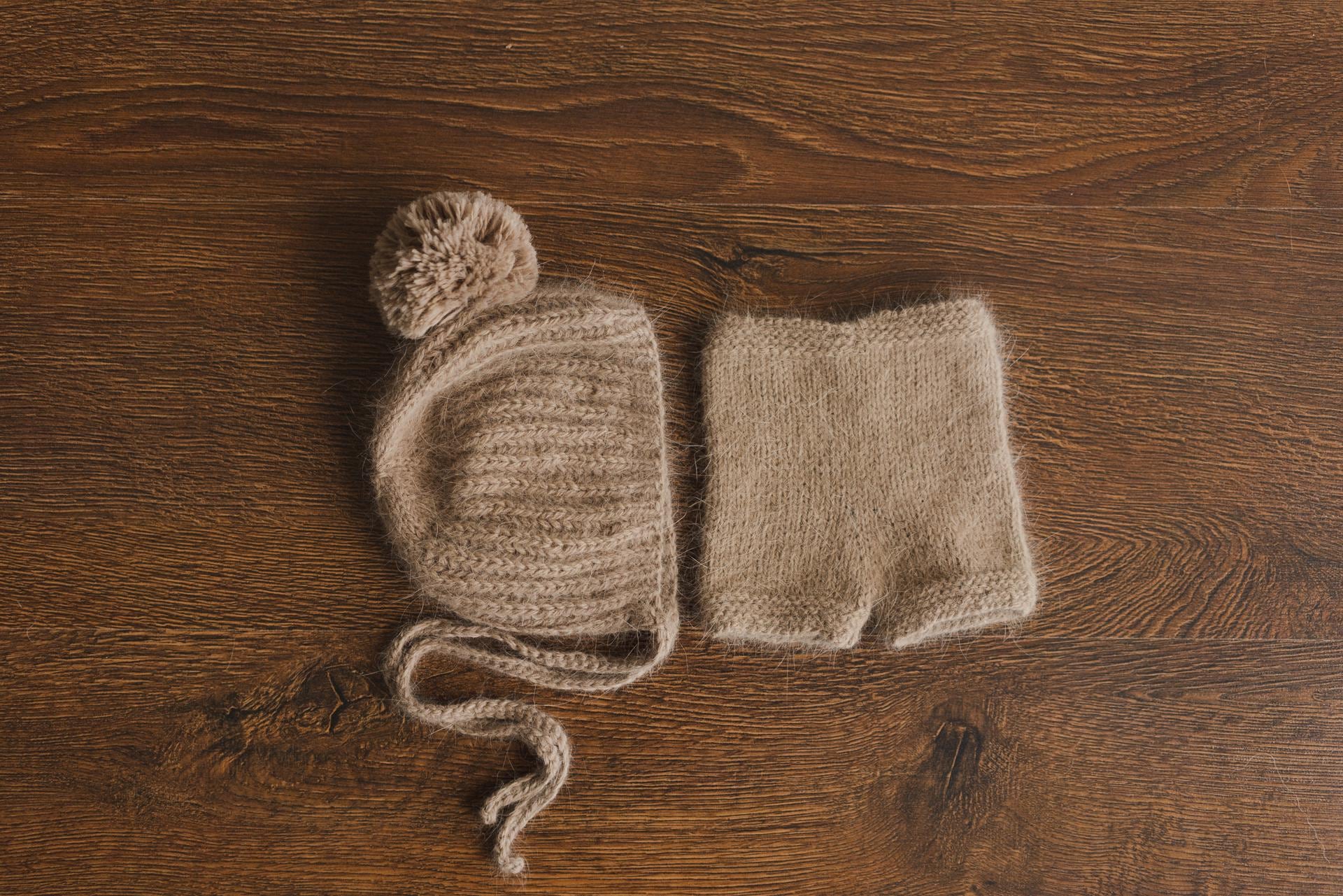 Newborn Knit Teddy Bear Outfit with Toy, Newborn Knitted Outfit, Newborn Bear Hat, Newborn Photography Props Set, Newborn Teddy Bear Outfit