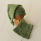 Newborn Knit Teddy Bear Outfit with Toy, Newborn Knitted Outfit, Newborn Bear Hat, Newborn Photography Props Set, Newborn Teddy Bear Outfit