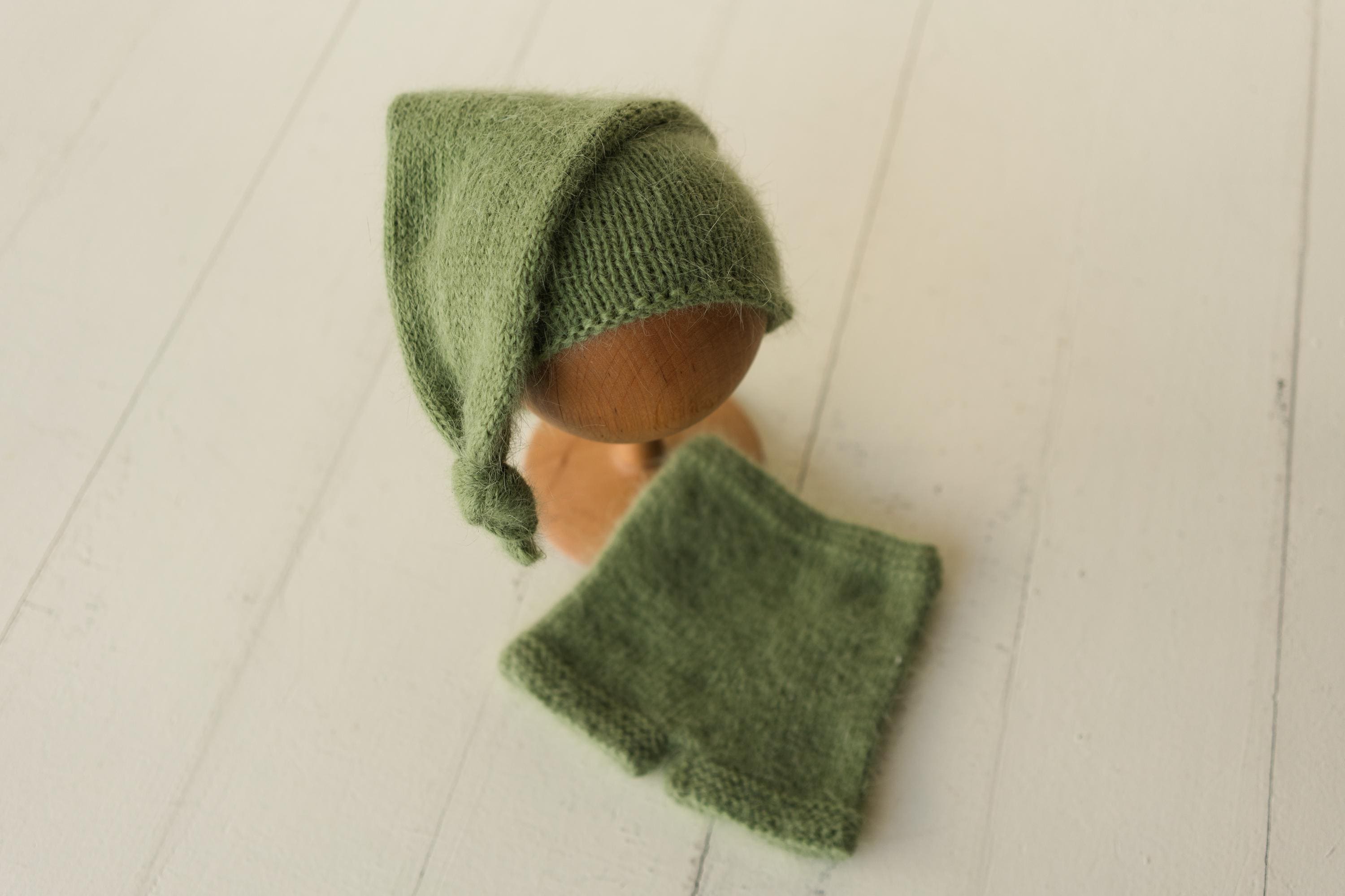 Newborn Knit Teddy Bear Outfit with Toy, Newborn Knitted Outfit, Newborn Bear Hat, Newborn Photography Props Set, Newborn Teddy Bear Outfit